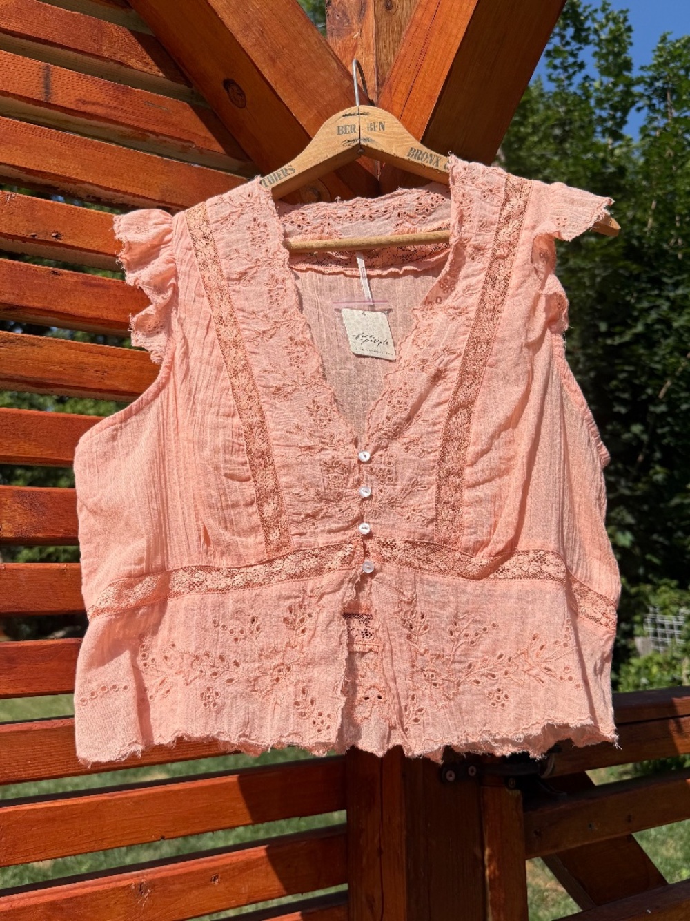 nwt free people day dreamer top (medium) retail $98 - Picture 1 of 8